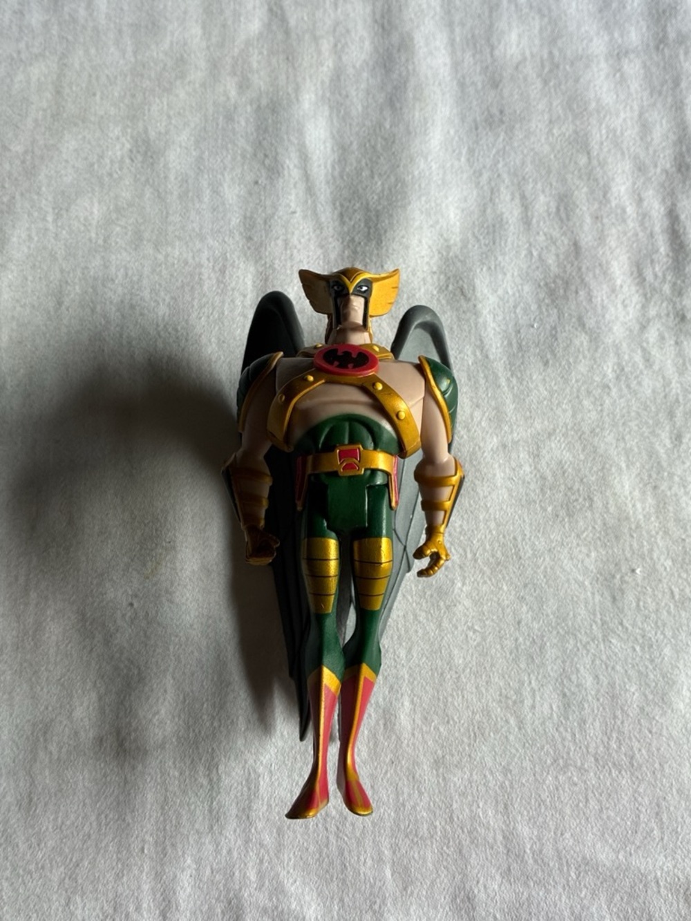 DC Green and Gold Winged Superhero Figure
